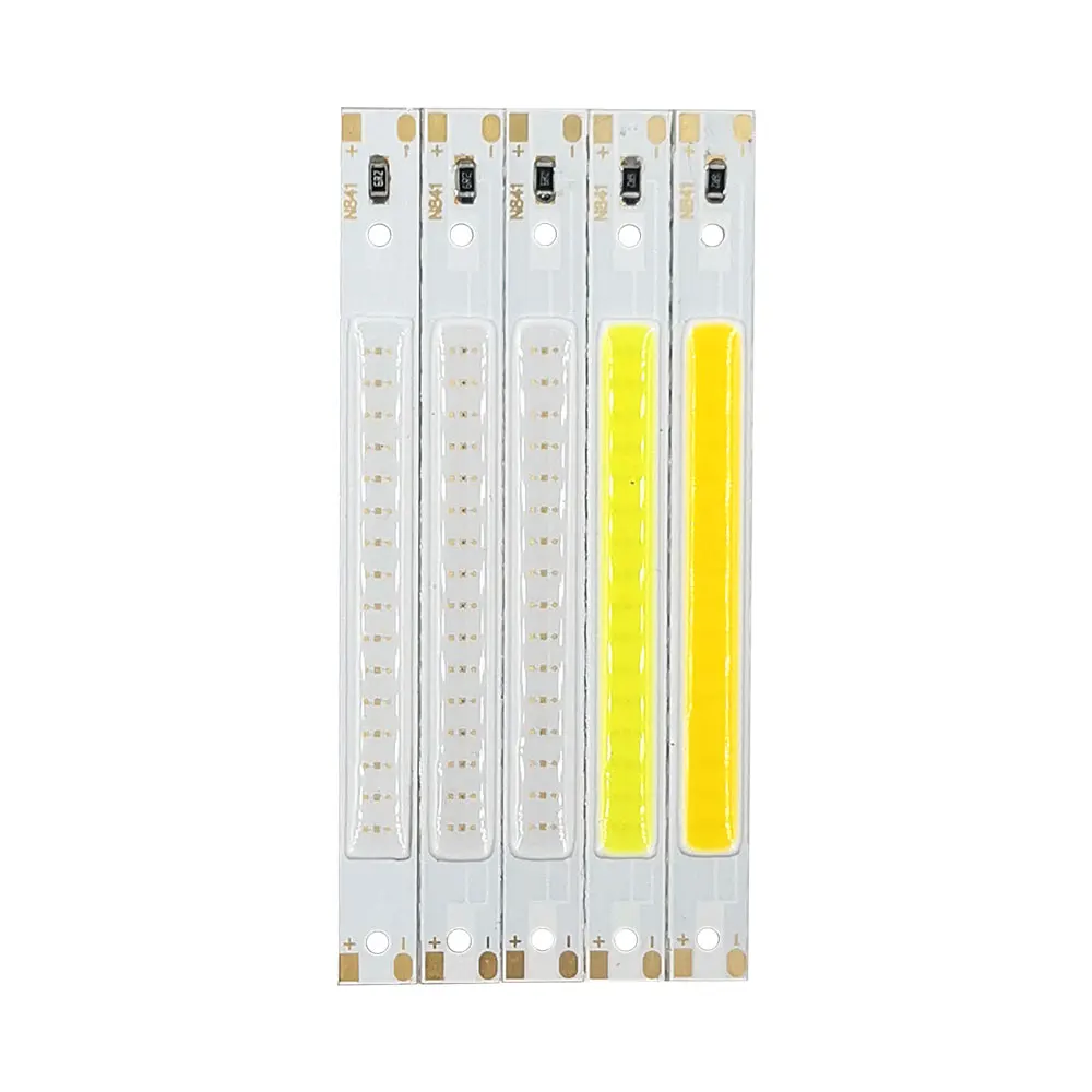 Dropshipping 5V LED COB Bar Licht 80mm Streifen Weiß Blau Rot Grün Farbe USB Powered DC5V Lampe für spielzeug Dekoration Beleuchtung 8cm