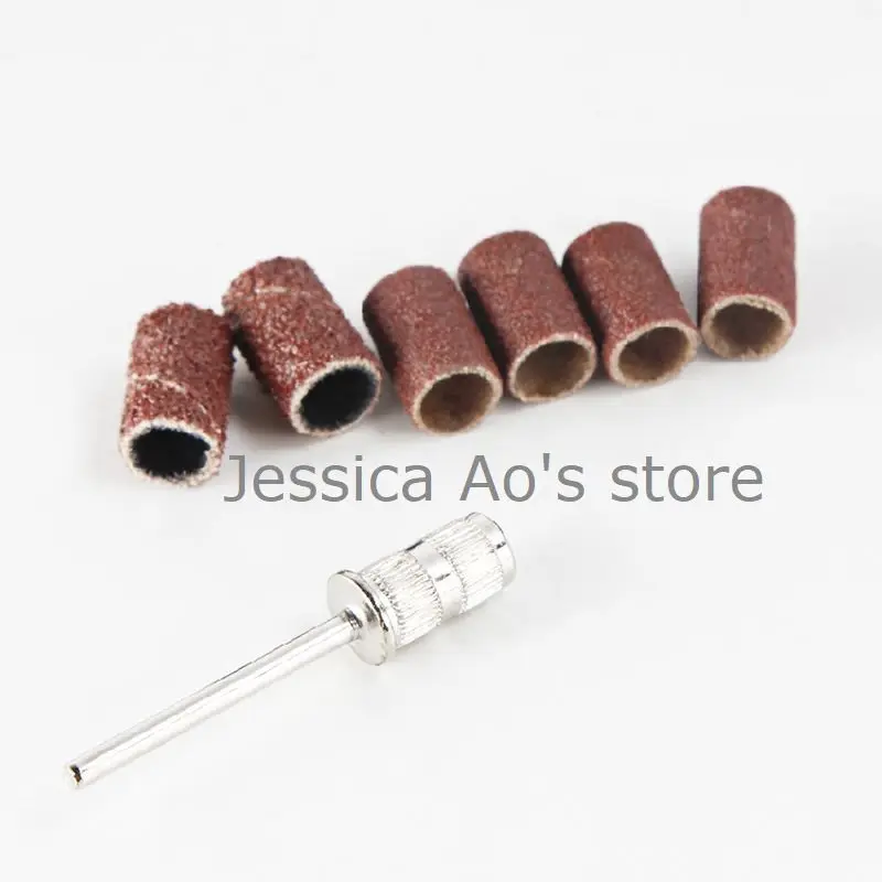 18pcs Set mulino elettrico smerigliatrice lucidatura testa Manicure strumento unghia levigatura anello mola metallo giada intaglio punte