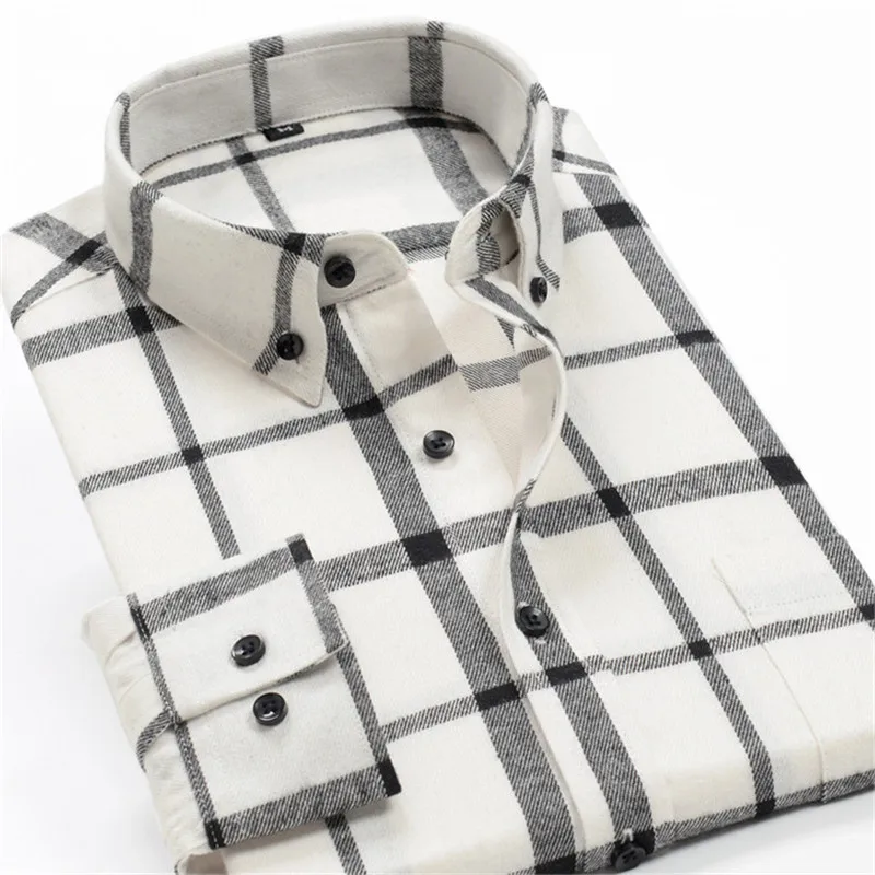 Camisa a cuadros informal de negocios para hombre, camisa holgada de manga larga a la moda, talla grande 8XL, 9XL, 10XL, primavera y otoño, novedad