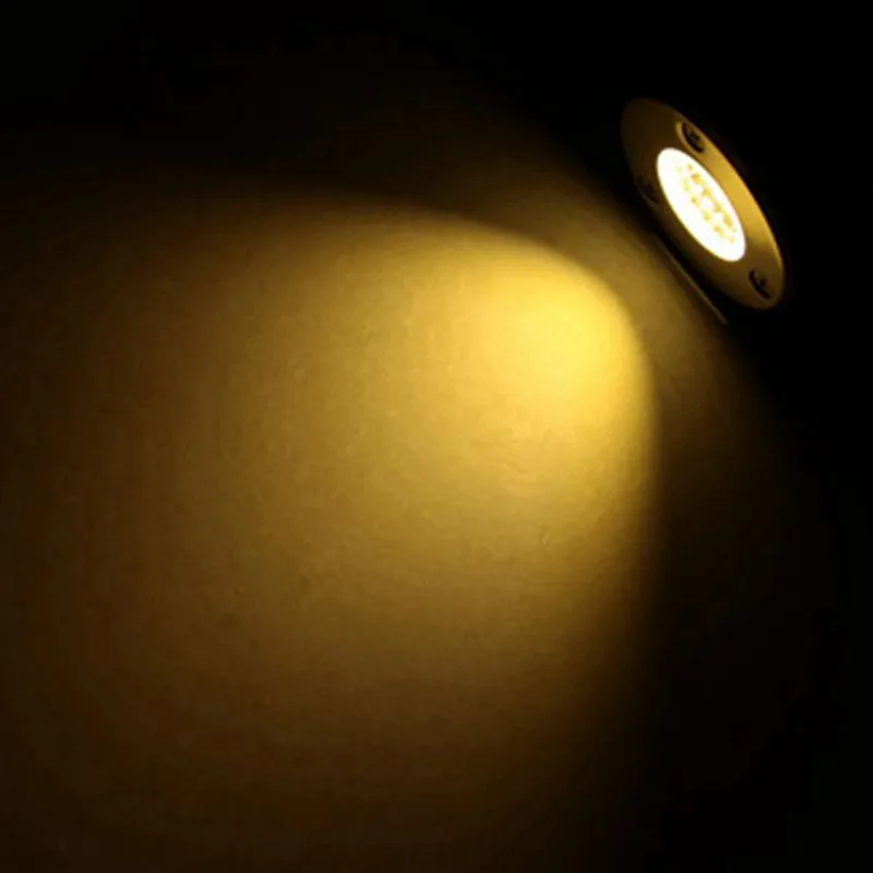 Nuevo 1w / 3w / 5w / 6w / 7w / 9w / 12w / 15w / 18w LED suelo de jardín al aire libre lámpara enterrada subterránea Spot