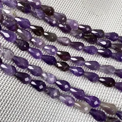 Natural Stone Agates Bead Tiger Eye Crystal Quartz Faceted Scattered Beads for DIY Jewelry Making Supplies Fit Necklace Bracelet