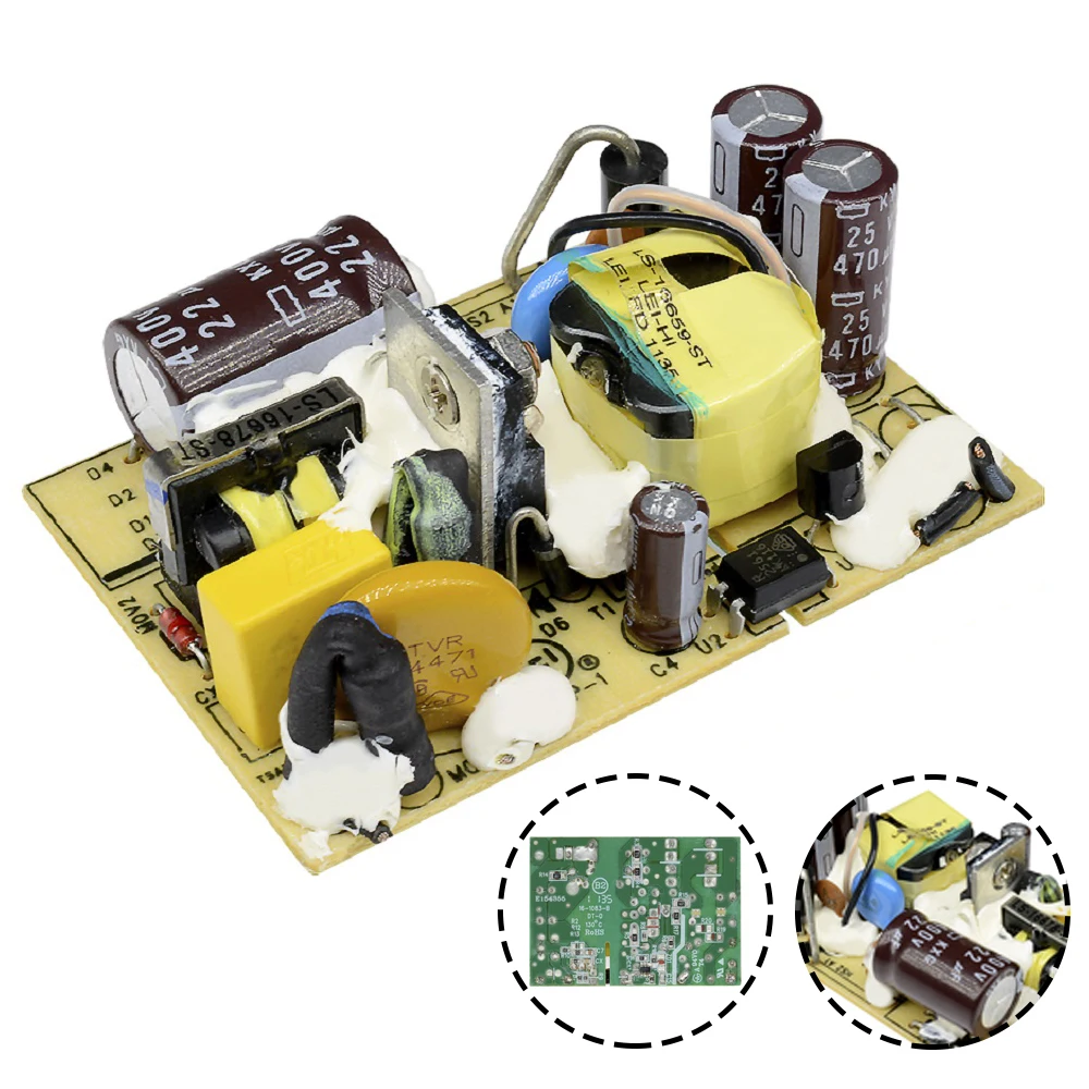 DC 12V 2A Switching Module AC-DC Power Supply Voltage Regulator Switch Circuit Bare Board Monitor LED Lights AC 110V 220V SMPS