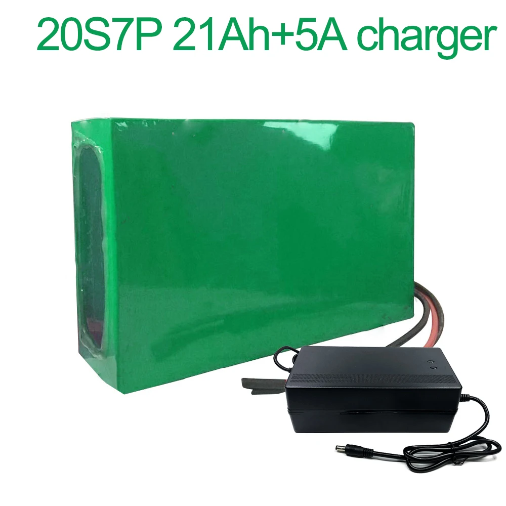 

With 5A charger 72V 21Ah 20S7P 18650 Li-ion Battery electric two Three wheeled motorcycle bicycle ebike 270*190*70mm