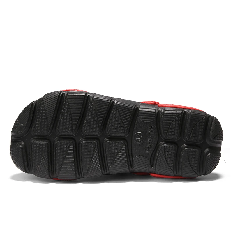 2021 New Fashion Sandals Men Clogs Slippers Soft Bottom Beach Jelly Clogs Male Comfy Breathable Water Garden Ankle-Wrap Sandals