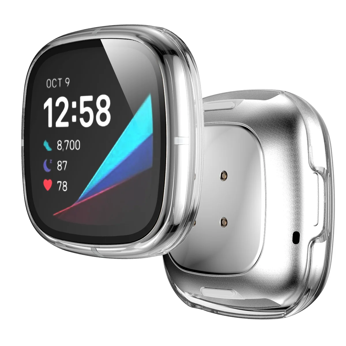 جديد جودة عالية PC الغطاء الواقي ل Fitbit فيرسا 3/تحسس ساعة شل كامل واقي للشاشة خفف زجاج عليه طبقة غشاء رقيقة