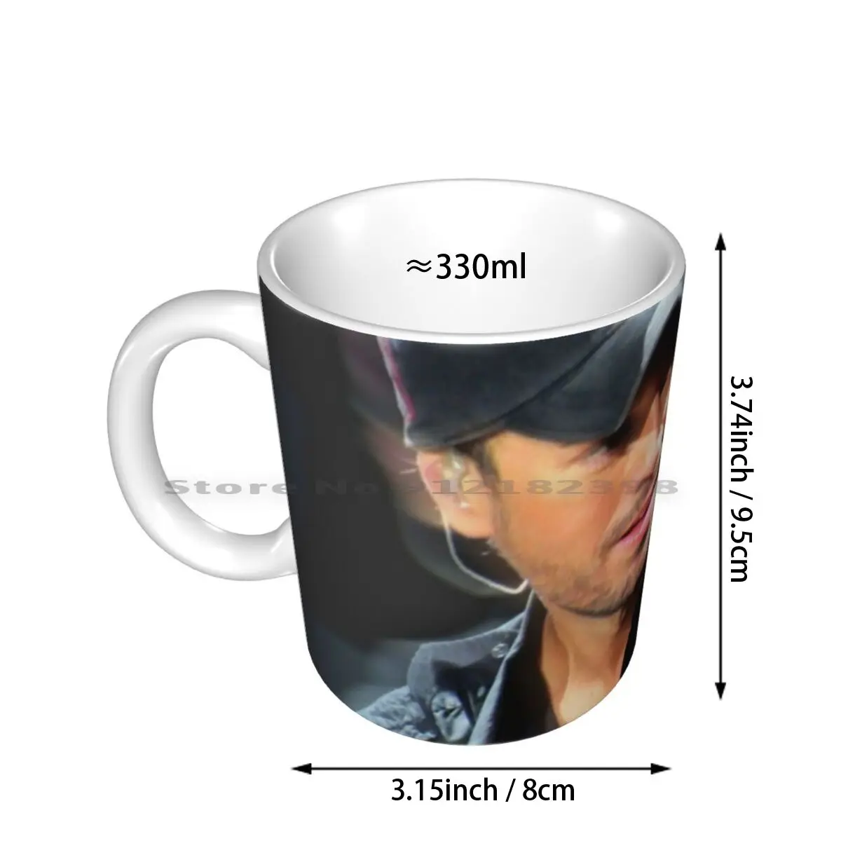 Enrique Iglesias-Looking At You! Ceramic Mugs Coffee Cups Milk Tea Mug Enrique Iglesias Hero London Concert Singer Pop Latin