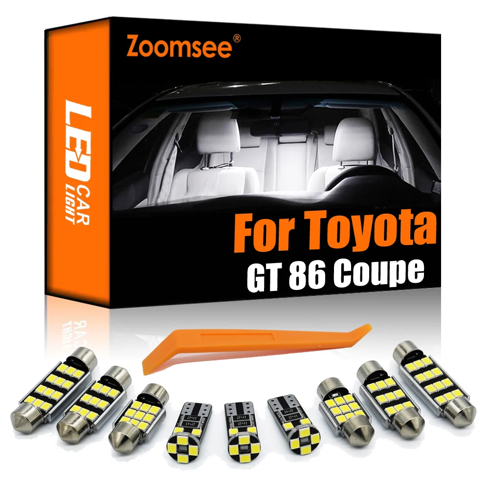 

Zoomsee 11Pcs Interior LED For Toyota GT 86 Coupe 2012-2017 2018 2019 2020 2021 Canbus Car Indoor Dome Map Reading Light Kit