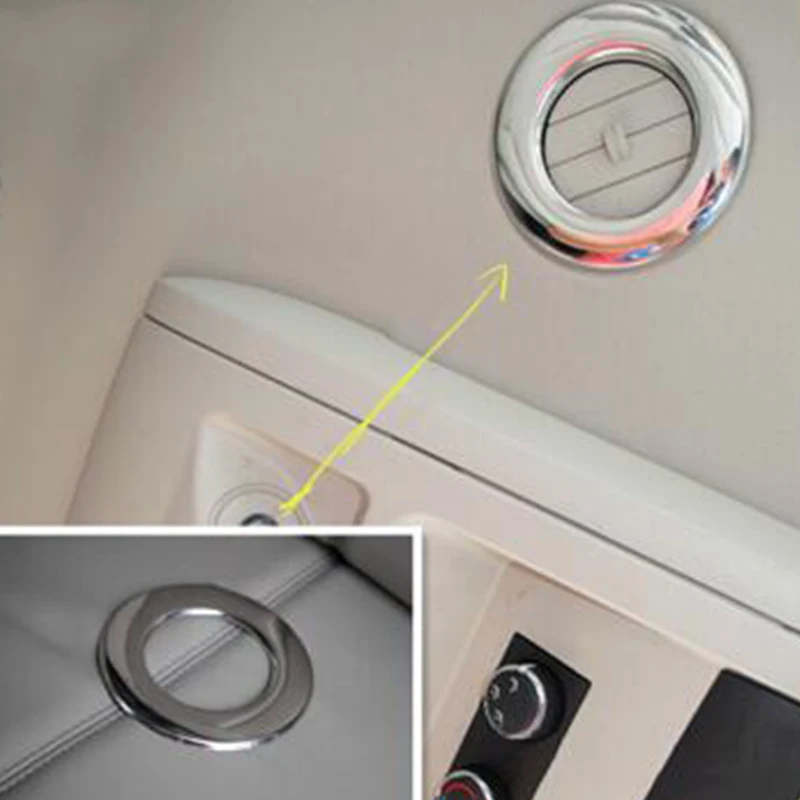 

ABS Chrome Car Roof Air vent outlet ring cover trim fit for Dodge journey fiat freemont 2013 2014 2015 2016 2017 Car Accessories