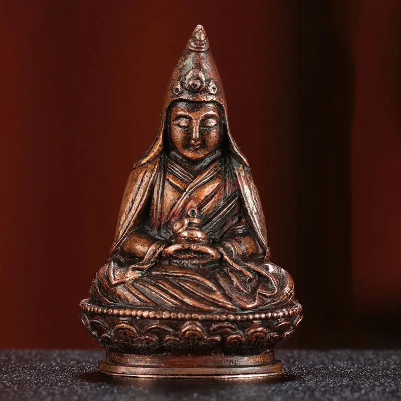 

Imported from Nepal, master zongkaba, small Buddha statues, pure copper, hand-made small Buddha statues