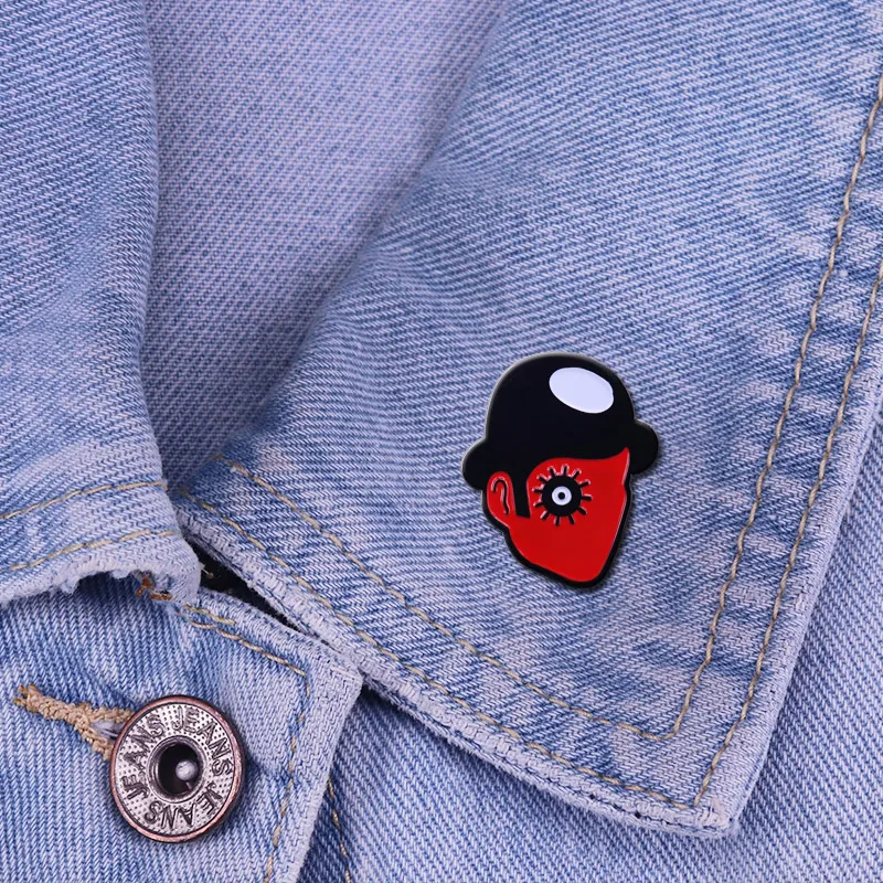 A Clockwork Orange Ultra Violence Enamel Pin Hooligan Casual Connoisseur Dystopian Crime Film Jewelry