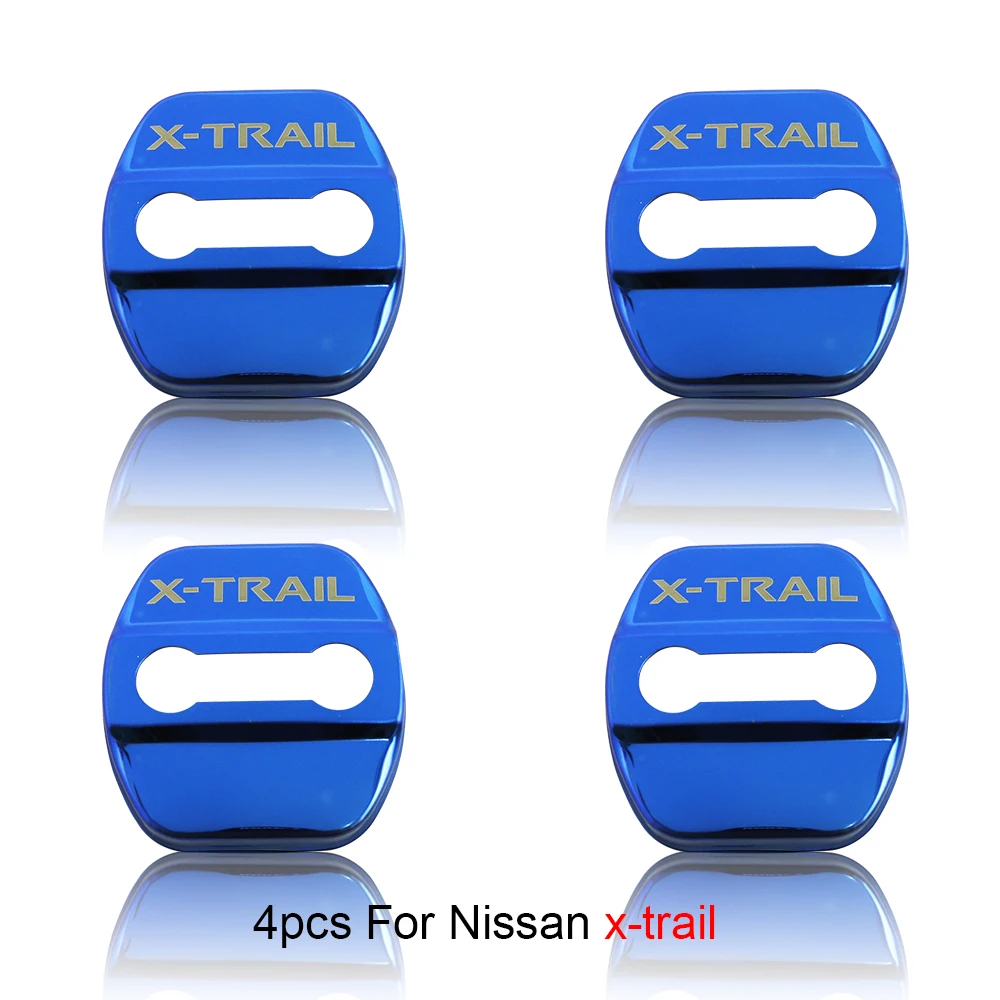 4pcs 3D stainless steel Car door protection cover Car sticker for nissan x trail t30 t31 t32 X-TRAIL Car sticker car accessories