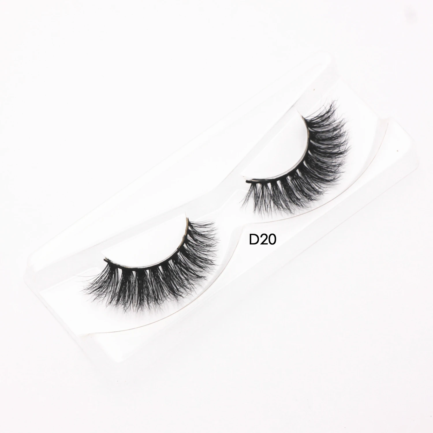 Wispy 3D Mink LashesธรรมชาติยาวFull Strip Lashesขนตาปลอมแบบใช้ซ้ําได้ยาวนานขนตาปลอมD20 แต่งหน้าปลอมMink Lash