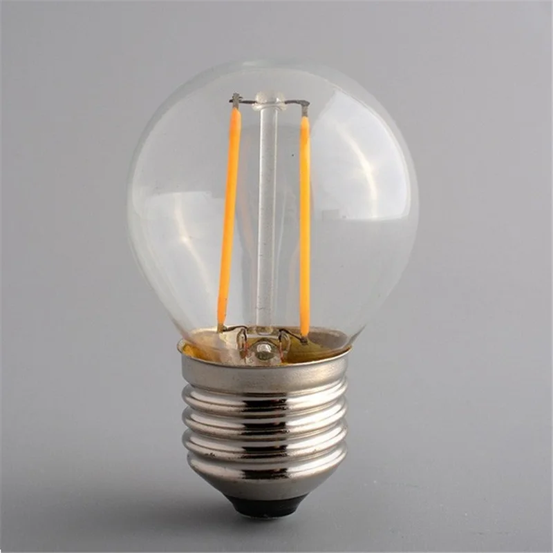 G45 Led Lamp Golf Ball Bulbs 4W 8W 12W Led E27 E14 Vintage Retro Style 220V Filament Industrial Chandelier Lighting Lamp