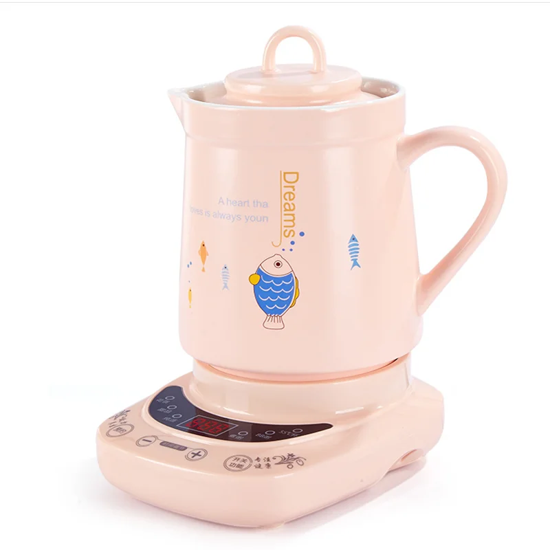 220V 600ML Mini Electric Stewing Machine Ceramic Portable Slow Stewer Health Preserving Pot Portable Multi Cooker