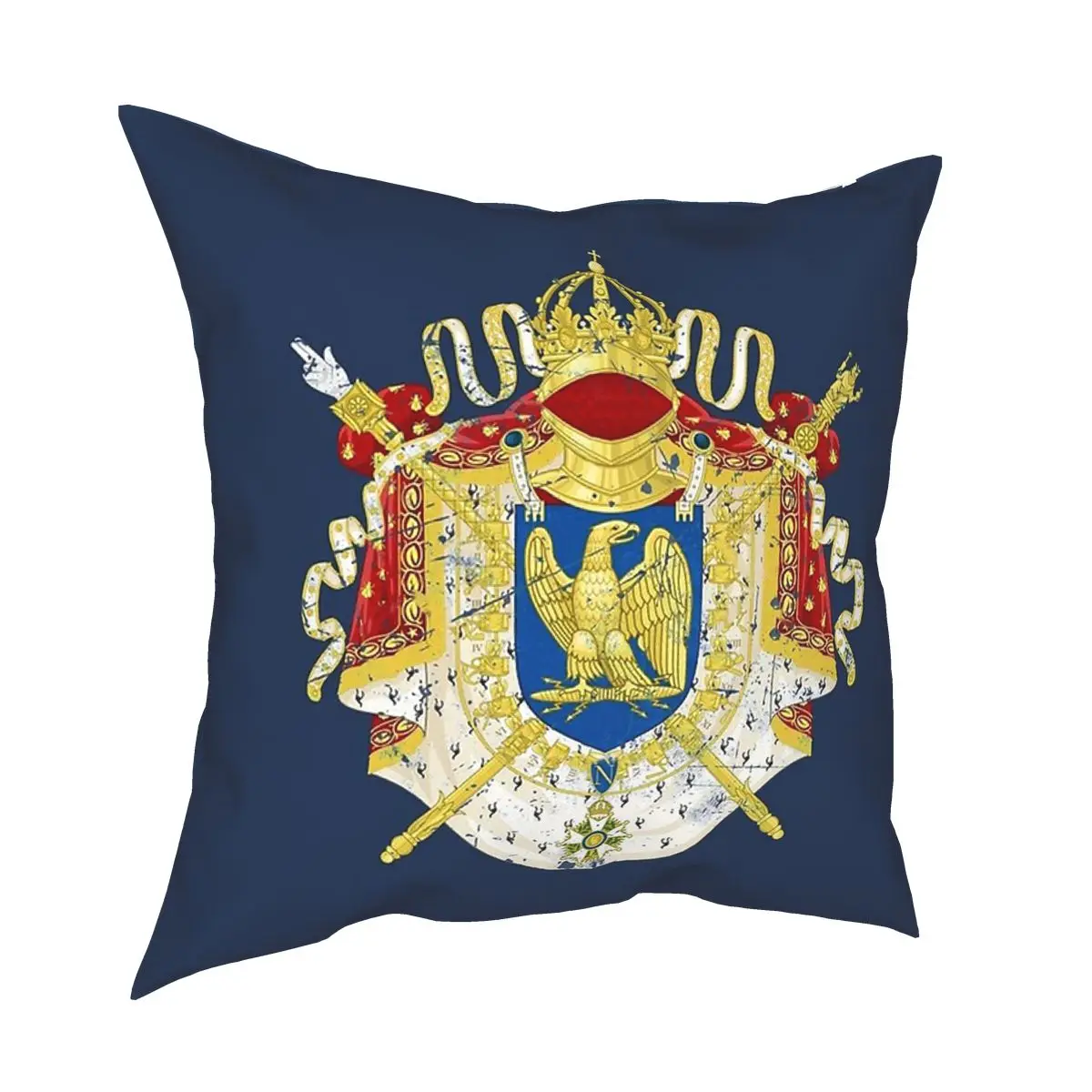 French Empire Napoleon France Pillowcase Home Decor Cushions Throw Pillow for Sofa Polyester Double-sided Printing Casual