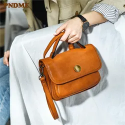 PNDME fashion casual designer borse da donna in vera pelle borsa a tracolla da donna in vera pelle di vacchetta naturale di lusso quotidiana all'aperto