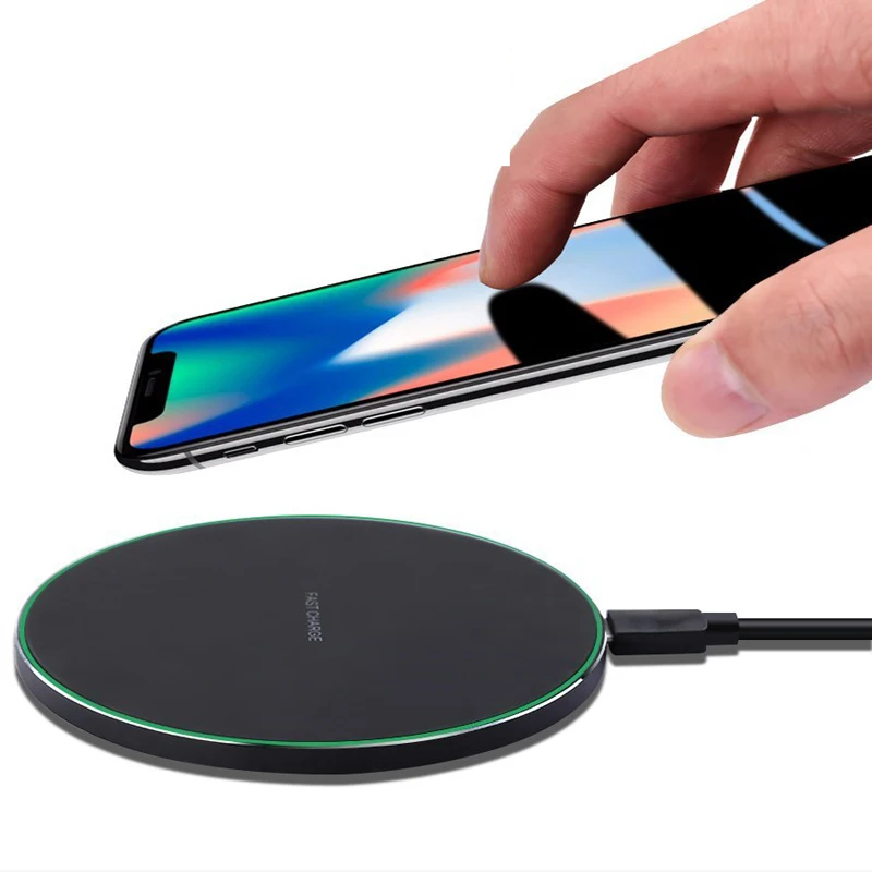 10W Quick Wireless Charger Dock For iPhone 11 Pro X XR XS MAX Qi Type C Fast Charging Pad For Samsung S9 S10 Note 10 Xiaomi Mi 9