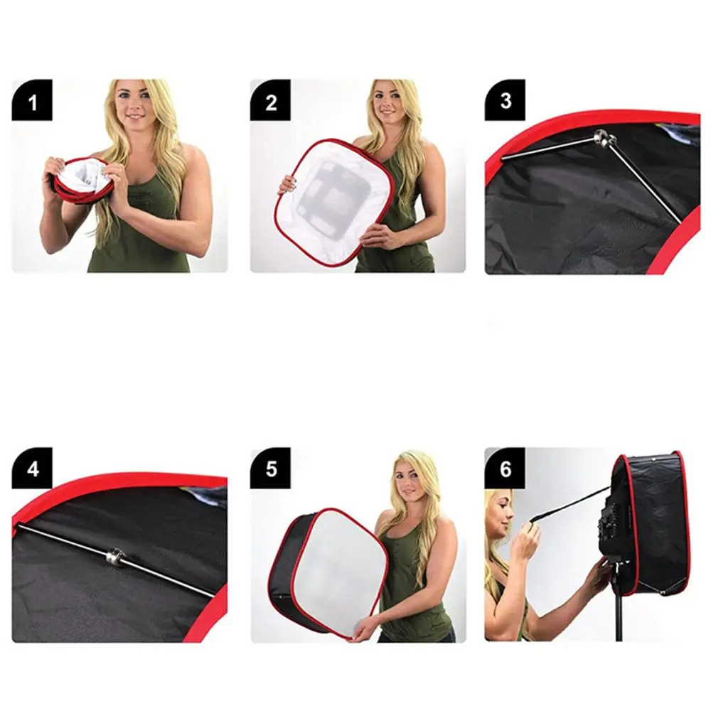 Portable Round Softbox Folding Collapsible Flash Light Diffuser Photography Studio Lighting Modifier For Camera LED Light Panel