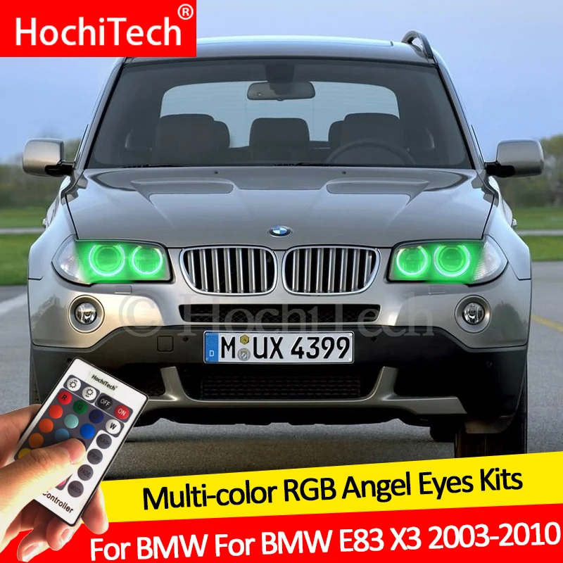 

For BMW E83 X3 2003-2010 daytime running light DRL Angel Eyes LED RGB Multi-color Headlight Halo Ring kit