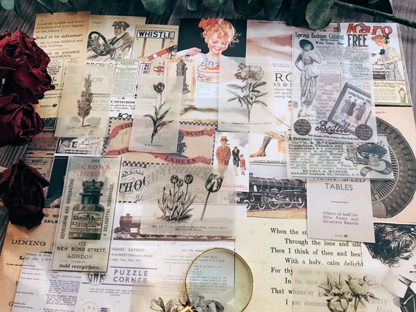 Old Poster Planet Map Stickers Junk Journal Planner Stickers Scrapbooking Vintage Card Decorative Sticker DIY Craft Photo Albums