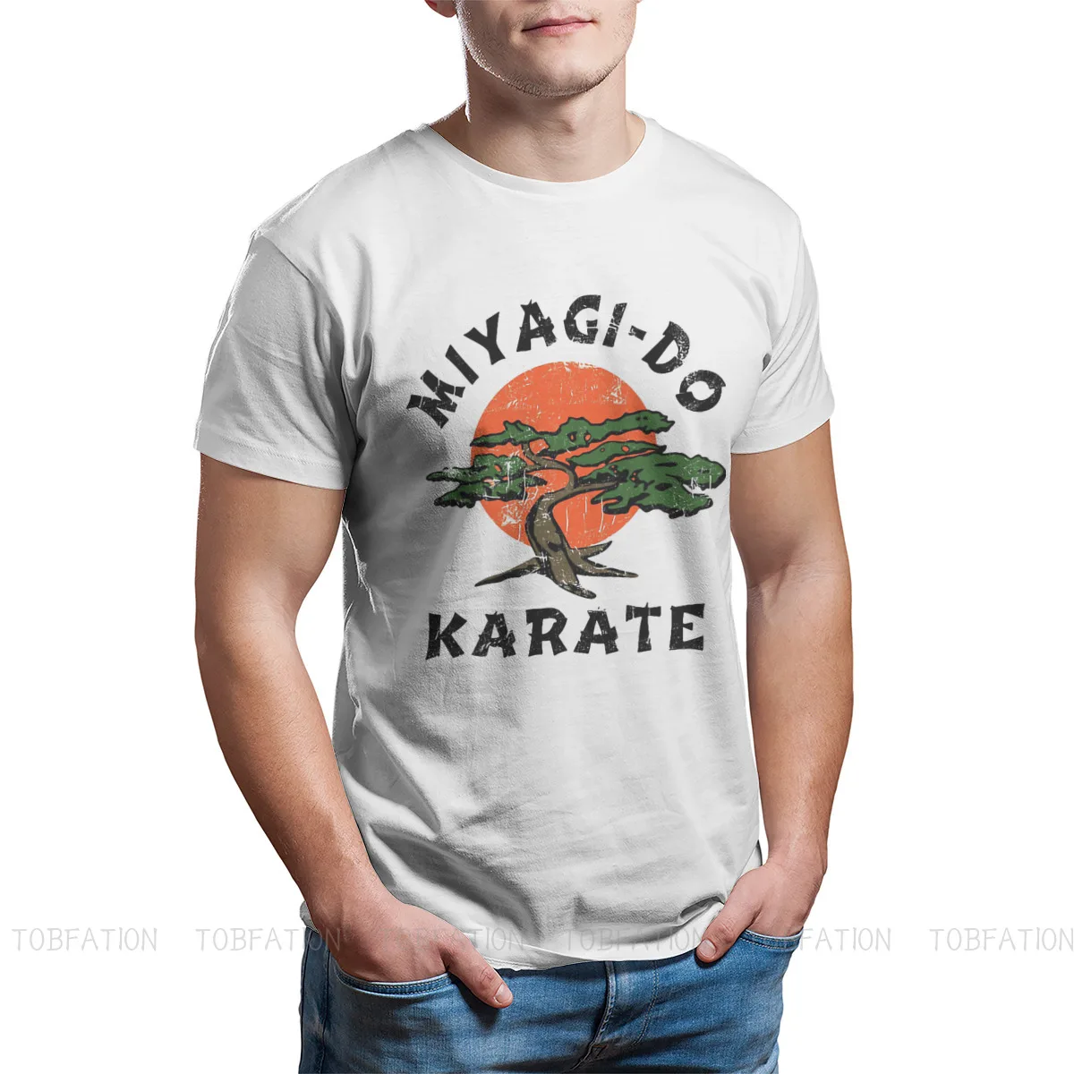 Miyagi Do Vintage TShirt For Male Cobra Kai Daniel Johnny Robby TV Series Camisetas Style T Shirt Soft Print Loose