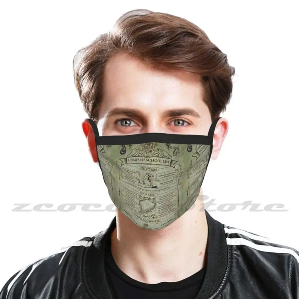 Patroon Custom Patroon Wasbare Filter Pm2.5 Volwassen Kinderen Masker Patroon Zwerkbal Gryfindor Lover