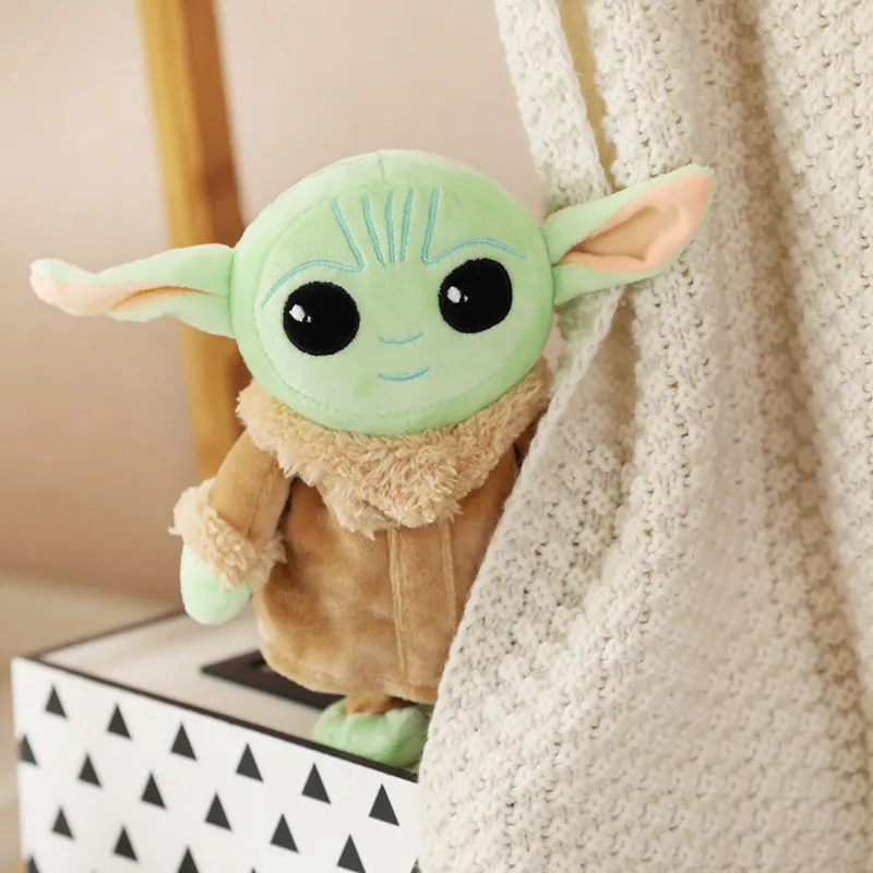 22cm Force Awakens Baby Yodaing Electric Walking Talking Plush Toys Star Children Peluche Cute War Wisdom Master Stuffed Toy