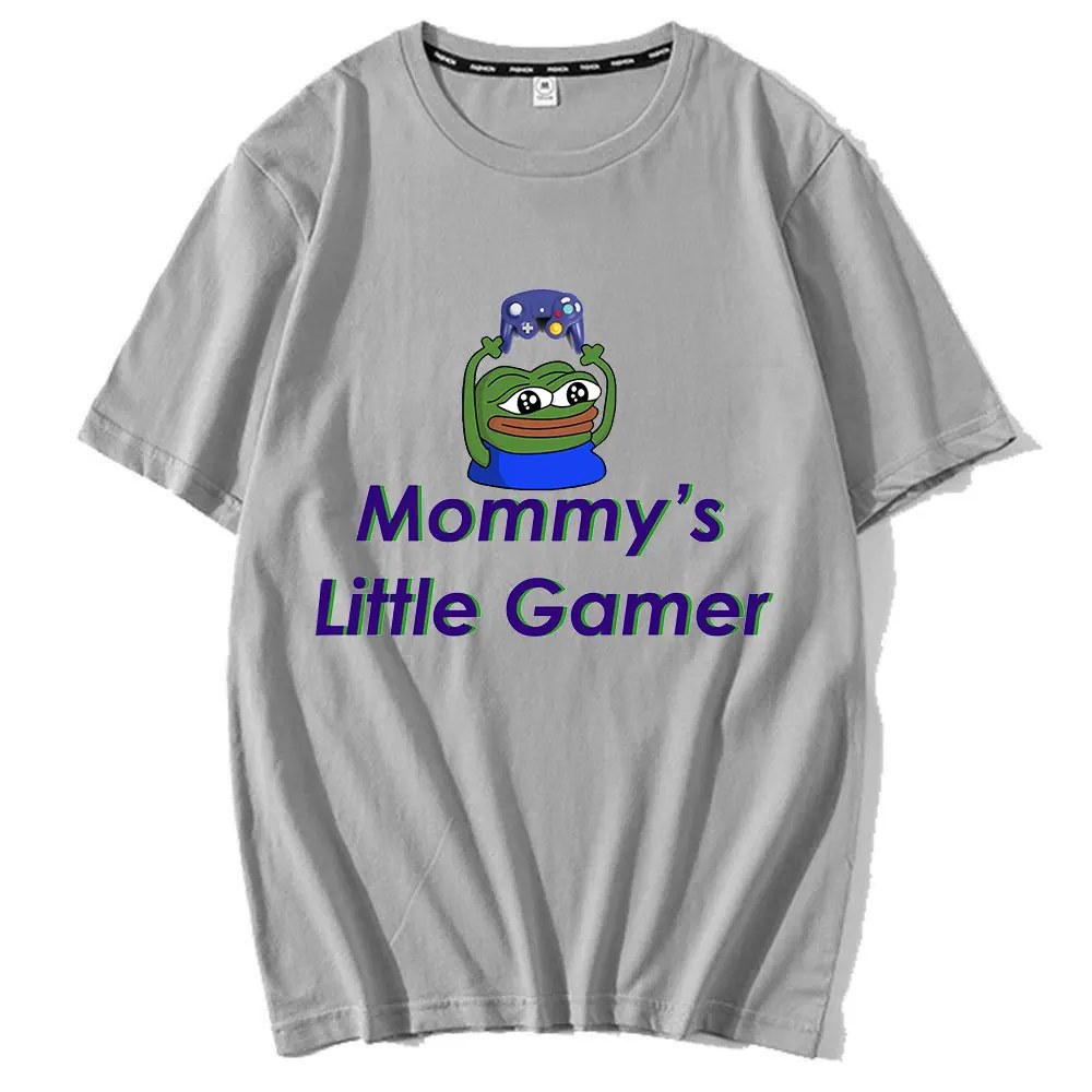 Mommy S Little Gamer Shirt Men\'s T Shirt Novelty Tee Shirt Short Sleeve O Neck Oversized T-Shirts 100% Cotton Clothing