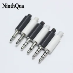 2pcs White / Black 2.5mm Stereo Headset Plug 4 Pole 3 Pole 2.5 Audio Plug Jack Adapter Connector For Iphone New Outlet 2.5mm