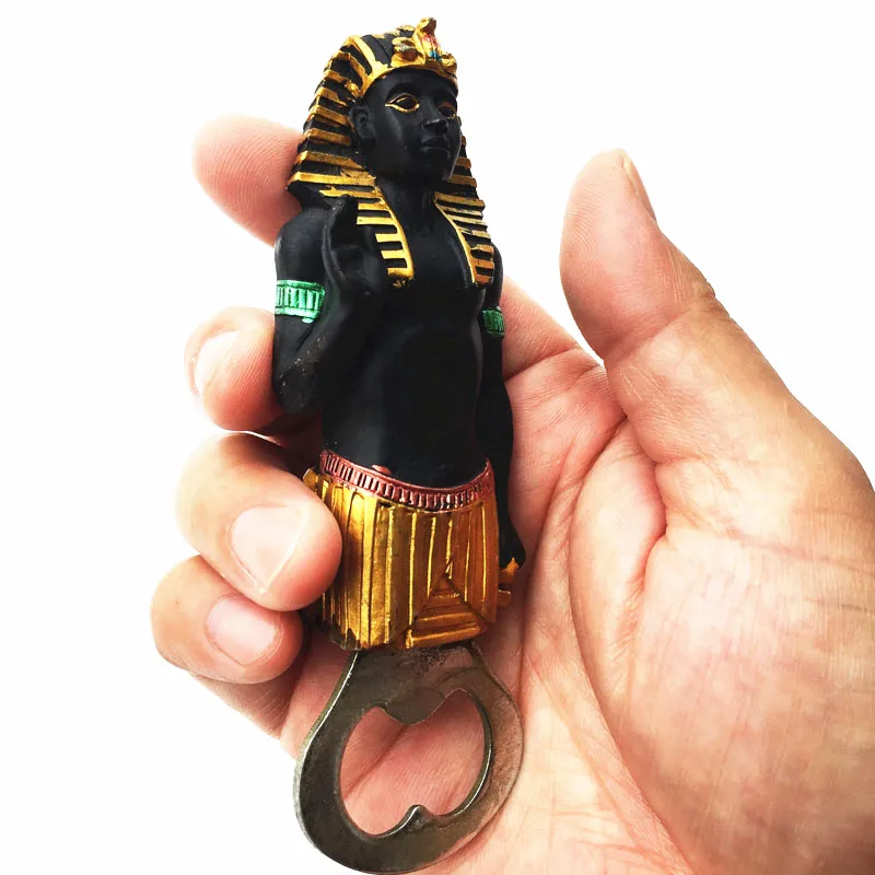 Egypt 3D Pharaoh Refrigerator Magnets Bottle Opener Fridge Magnetic Decoration Articles Handicraft