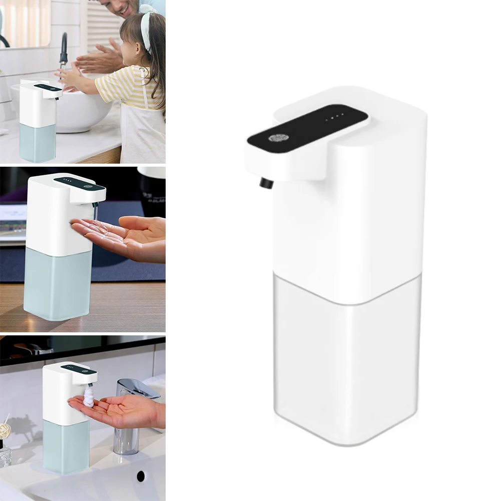 Home Multifunction Automatic Soap Dispenser Touchless Infrared Sensor Rechargeable Soap Foaming Dispenser for Bathroom Kitchen