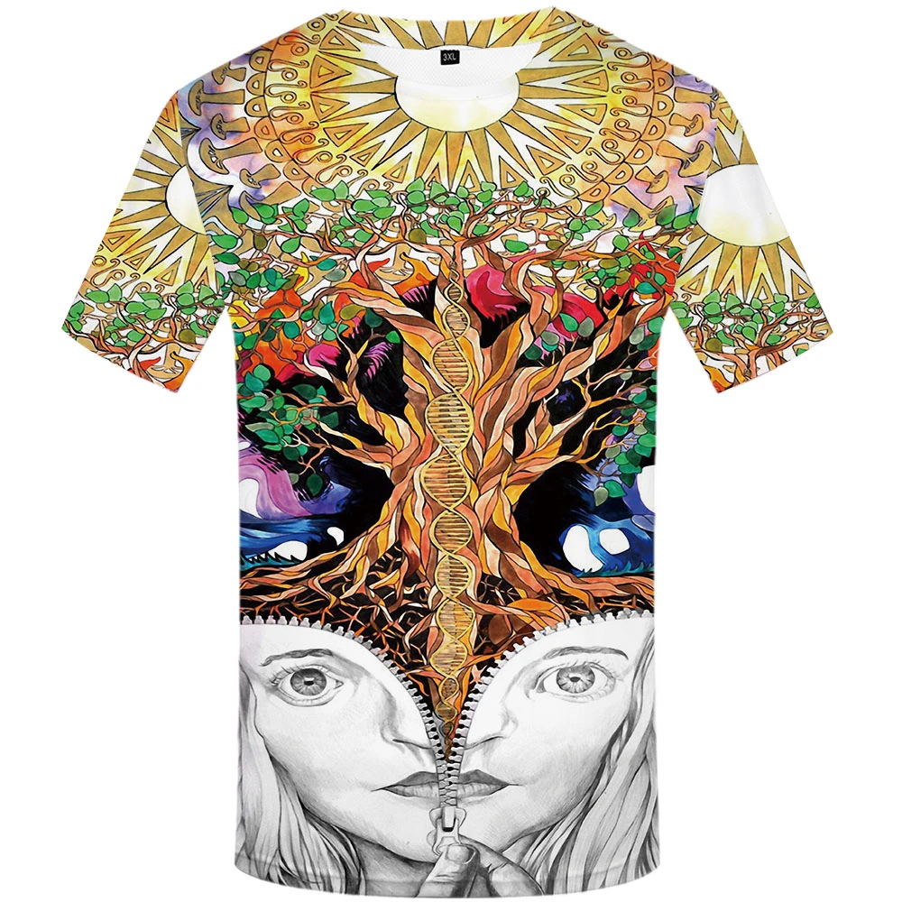 3D  Music Tshirt Printed Gothic T-shirts  Galaxy T shirt Men Psychedelic Tshirts Casual Colorful Anime Clothes