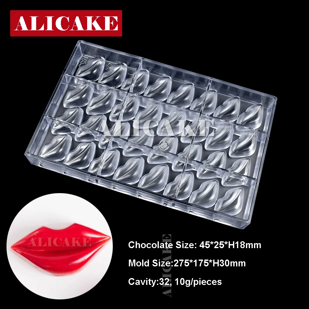 3D Polycarbonate Chocolate Mold For Chocolates Confectionery Pastry Tools Tray Form for Baking Chocolate Cake Fondant Mould