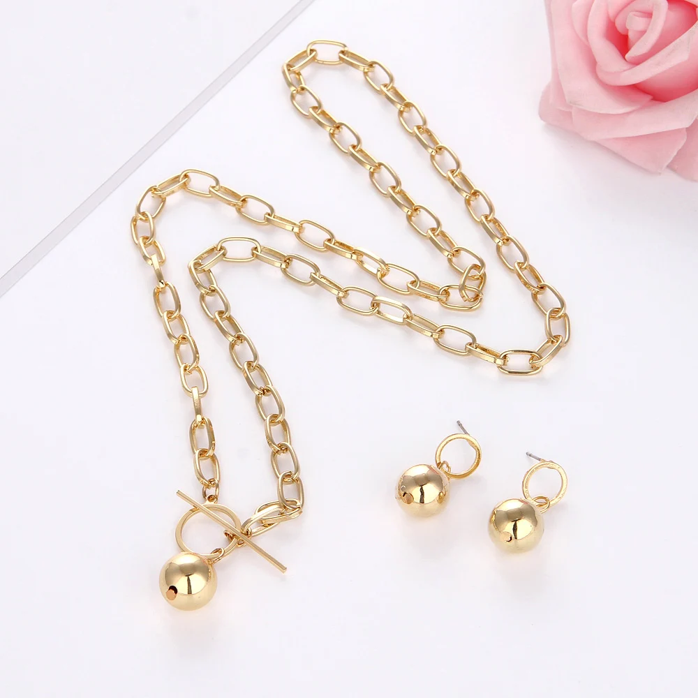 Korea Trendy Style Necklace for woman  Simple Leisure  Pendant  metal  Geometrical Jewelry