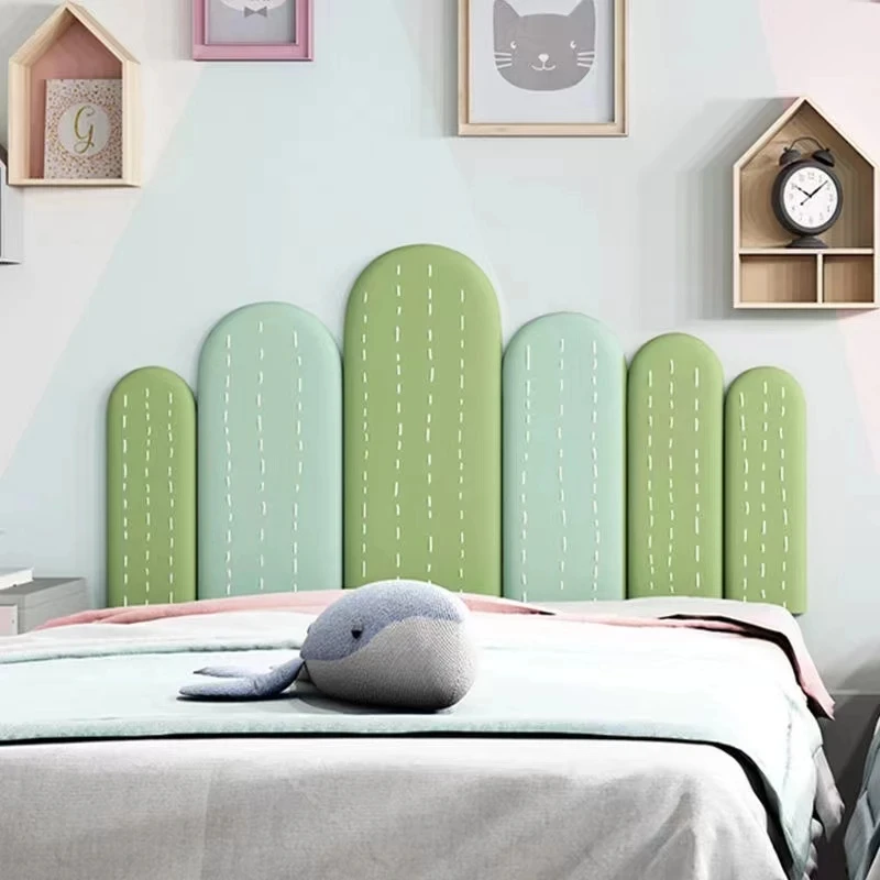 Cactus Headboards Backdrop Wall Soft Pack Cartoon Kids Room Decor Tatami Cabeceros Anti-collision 3D Wall Stickers Self Adhesive