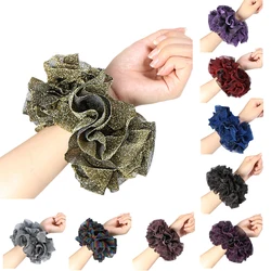 Oversize Scrunchies Giant Large Intestine Big Hair Ties Elastic Rubber Bands Glitter Ponytail Holder Hijab Volumizing Scrunchies