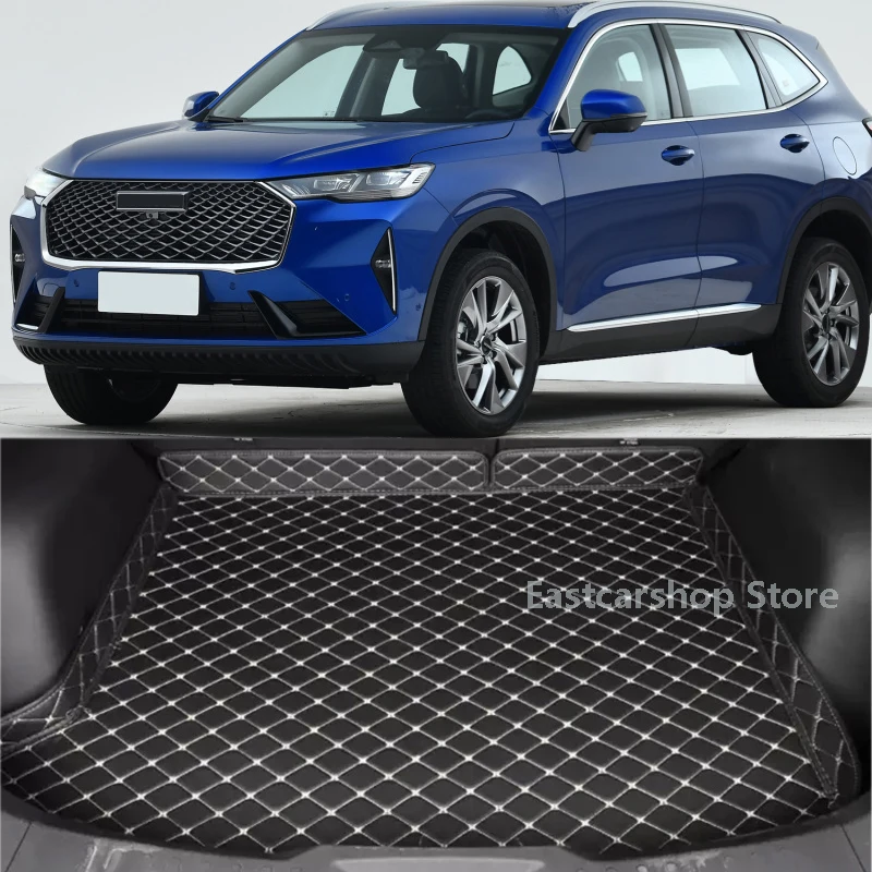 

For Great Wall Haval H6 2020 2021 2022 Car Trunk Mat Leather Durable Cargo Liner Boot Carpets Rear Interior Decoration 2019 2018