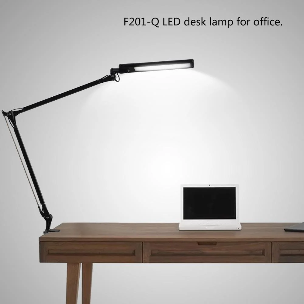 

Adjustable LED Swing Arm Desk Lamp With Time-off And Dimmable Function With 4 Lighting Color Mode For Office Home Workplace