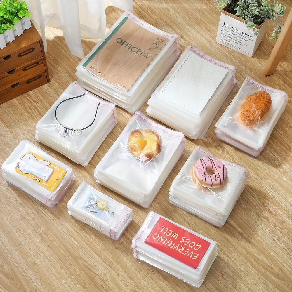 Wholesale Transparent Self-adhesive Small Cello Self Sealing Bags package Clothing Thick Clear Cellophane OPP Plastic poly Bag