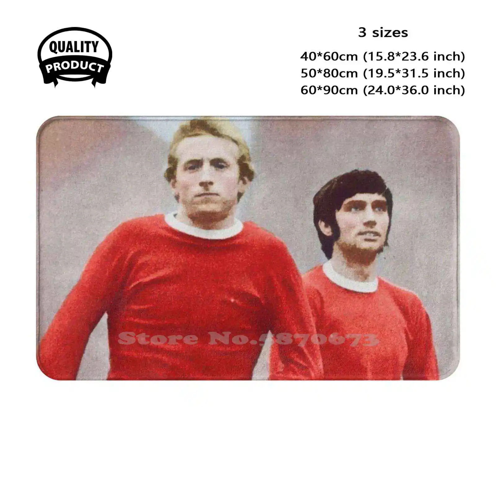 Law And Best Soft Cushion Home Carpet Door Mat Car Rug Denis Law George Belfast Scotland Northern Ireland United Legends Red