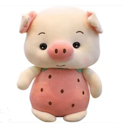 Juguete de peluche de animales de frutas de 23CM, cerdo, conejo, fresa, piña, muñeca suave para enviar, regalos de cumpleaños y Navidad para niños