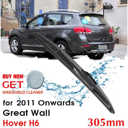 Escobilla limpiaparabrisas de coche ventana trasera limpiaparabrisas para Great Wall Hover H6 Hatchback 320mm 2011 en adelante Accesorios