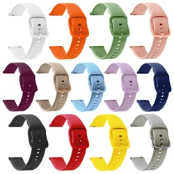 18mm Soft Silicone Strap For Garmin Vivoactive 4S 40mm Watch Bracelet Sport Replacement Watchband For Garmin Venu 2s Wristband