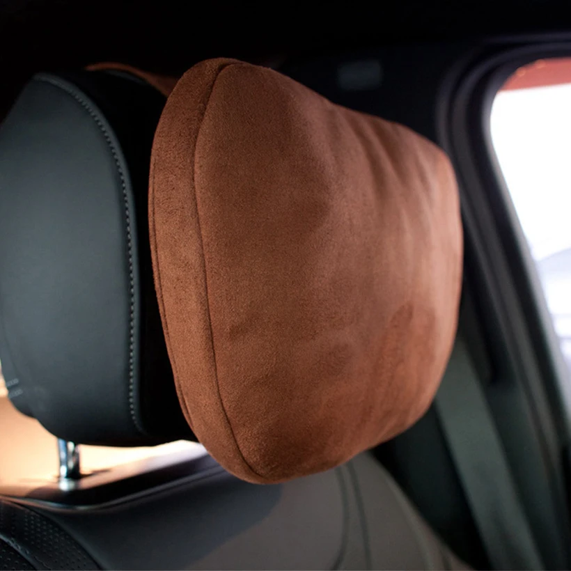 2Pcs Car Headrest Neck Pillow Neck Support Pillow Cushion for Mercedes Benz Mayboch S 300 S400 S500 S600 E200 E300 E320 C200l