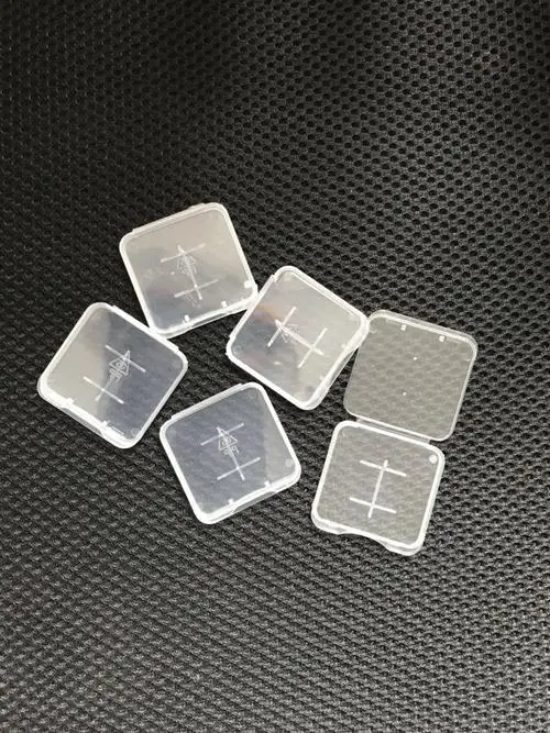 1000pcs micro sd memory card cases case box enclosure , slim sd card holder plastic Protector for micro sd 128GB 4GB 8GB 16GB