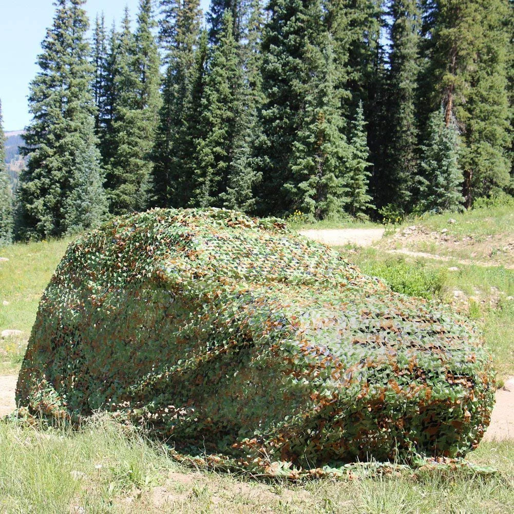 1x1.5m Car Military Army Camping Hunting Woodland Camouflage Netting Sun Shelter Auto Accessories