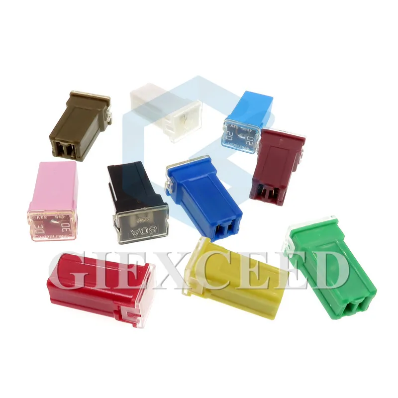 5pcs/lot Rectangle Fuses Auto Fuse Box 20A 30A 40A 50A 60A for BYD Great Wall JEEP Kuga