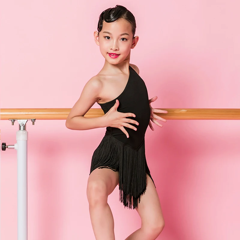 Fringe Latin Dance Dress For Girls Stage Costume Chacha Outfit Tap Dance Wear Kids Ballroom Dance Clothes Tango Dresses  JL1457 image 5