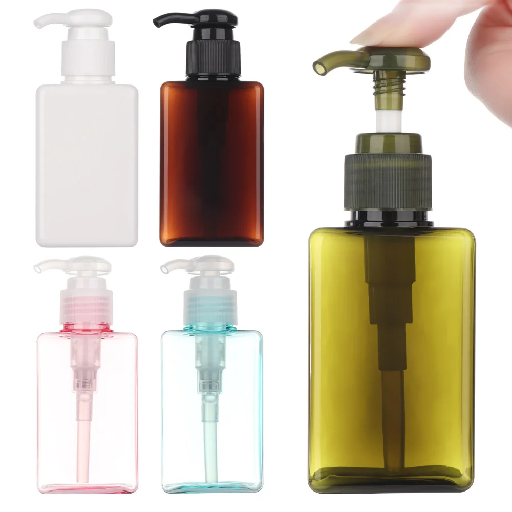 In Stock 100ml Empty Squeezed Pump Bottles Soap Foam Bottle Cosmetic Containers Dispenser PET Liquid Container Travel Bottle