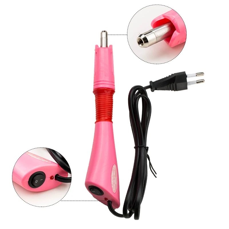 Fast Heated Hotfix Rhinestone Applicator Iron-on Wand Heat-fix Tool Gun EU US PLUG Crystal Glass Rhinestones Decoration